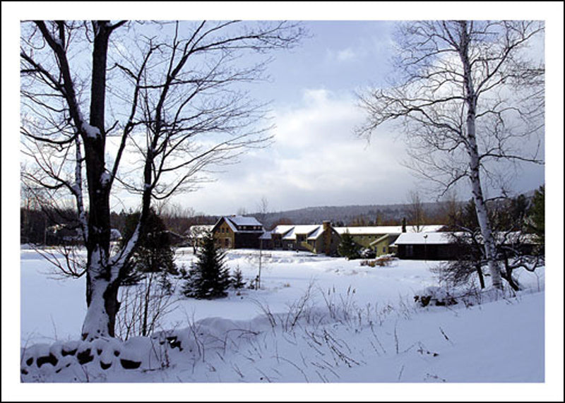 Monastery in Winter Notecard
